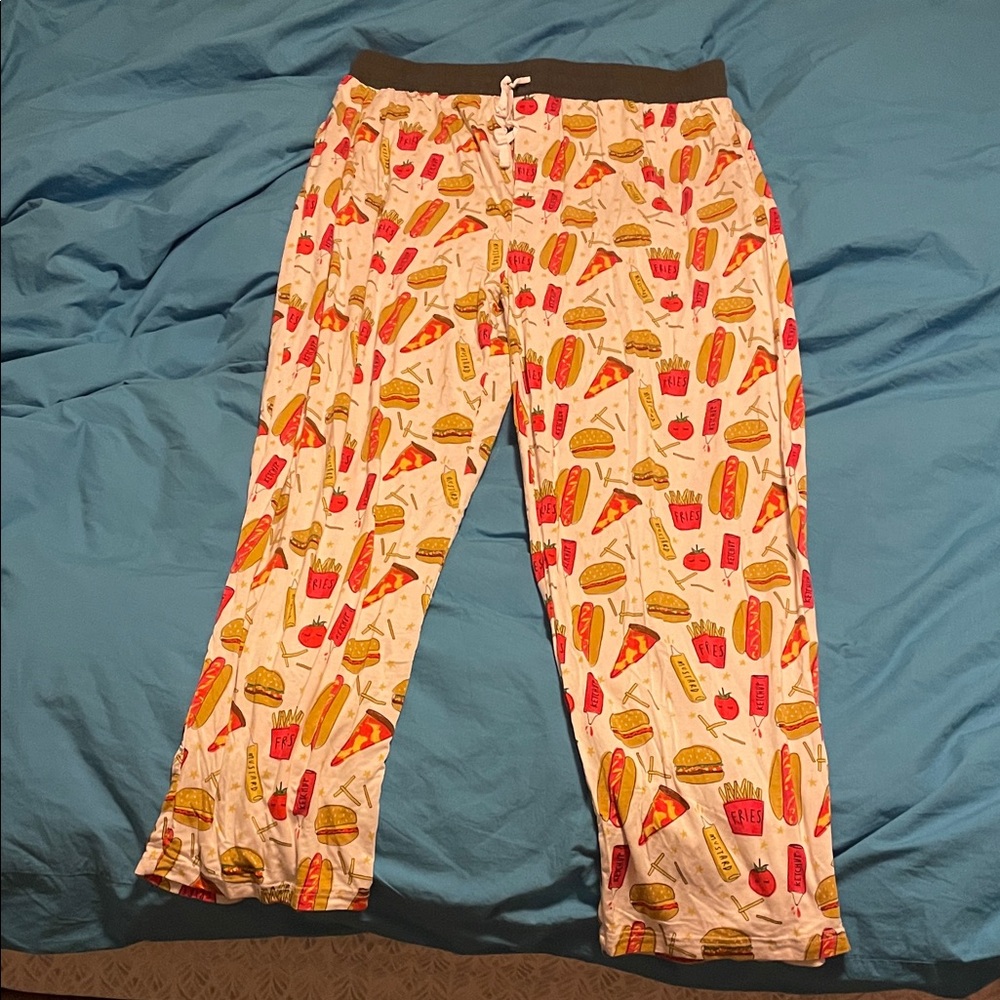 Little Sleepies Fast Food Print Mens Pajama Pants